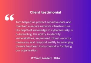 IT Infrastructure client testimonial
